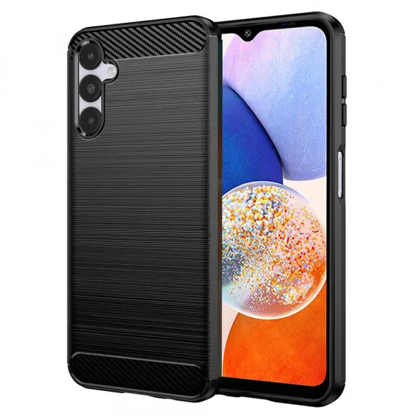Husa pentru Samsung Galaxy A14 A145 / A14 5G A146, Techsuit, Carbon, Neagra