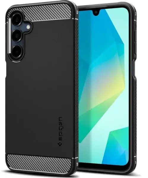 Husa pentru Samsung Galaxy A16 5G A166 / A16 4G A165, Spigen, Rugged Armor, Neagra