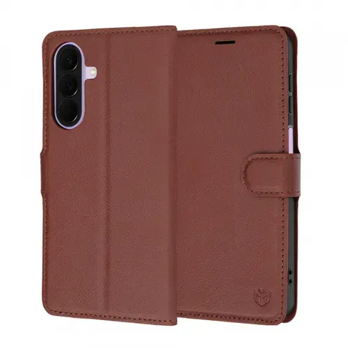 Husa pentru Samsung Galaxy A27 5G, Techsuit, Leather Folio, Maro