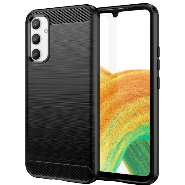 Husa pentru Samsung Galaxy A34 A346, OEM, Carbon, Neagra
