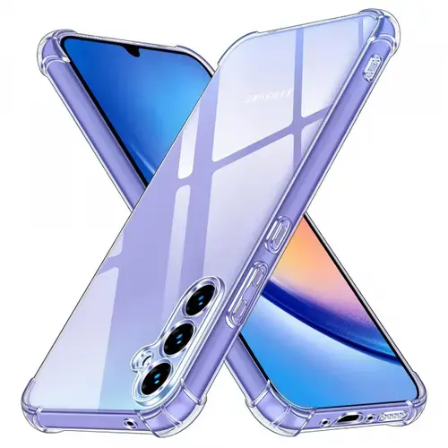 Husa pentru Samsung Galaxy A34 A346, Techsuit, Shockproof Clear, Transparenta