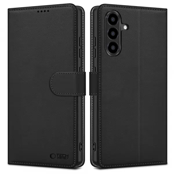 Husa pentru Samsung Galaxy A37 5G / A56 A566 / A36 A366, Tech-Protect, Wallet, Neagra