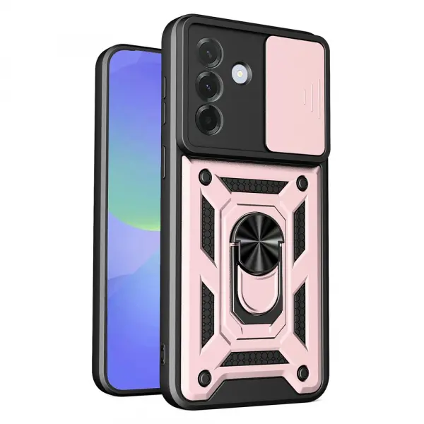 Husa pentru Samsung Galaxy A37 5G, Techsuit, CamShield, Roz Aurie