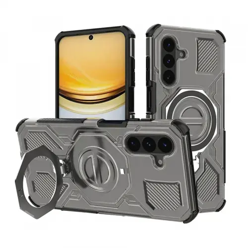Husa pentru Samsung Galaxy A37 5G, Techsuit, Carbon Shield Pro, Fumurie
