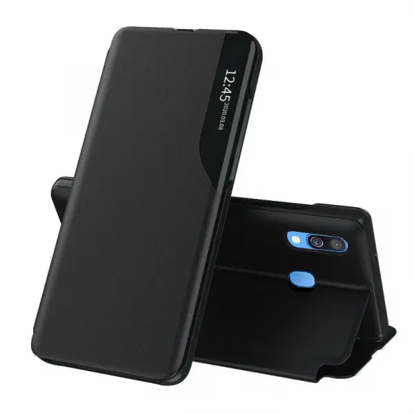 Husa pentru Samsung Galaxy A40 A405, Techsuit, eFold, Neagra
