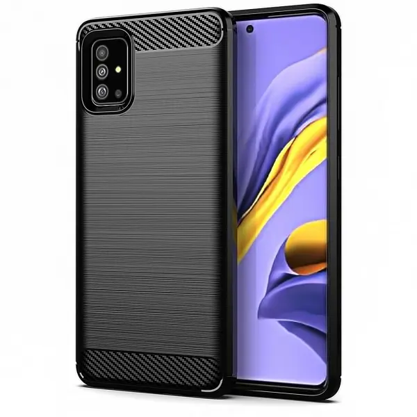 Husa pentru Samsung Galaxy A51 5G A516, Carbon, Neagra