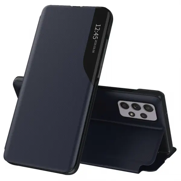 Husa pentru Samsung Galaxy A52s 5G A528 / A52 5G A526 / A52 A525, Techsuit, eFold, Albastra Inchis