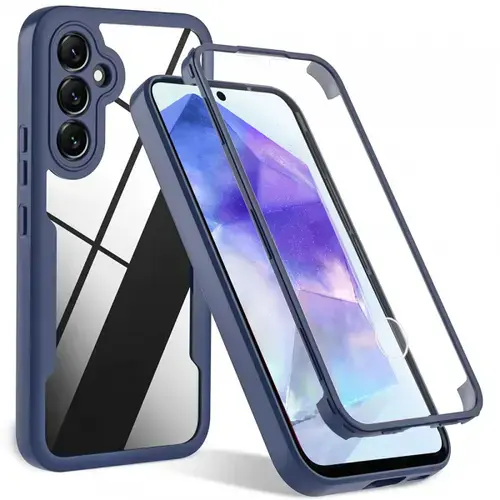 Husa pentru Samsung Galaxy A55 5G A556, Techsuit, ColorVerse 360, Albastra