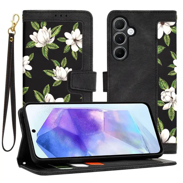 Husa pentru Samsung Galaxy A55 5G A556, Techsuit, FlipCraft, Neagra