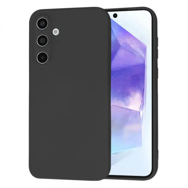 Husa pentru Samsung Galaxy A55 5G A556, Techsuit, SoftFlex, Neagra
