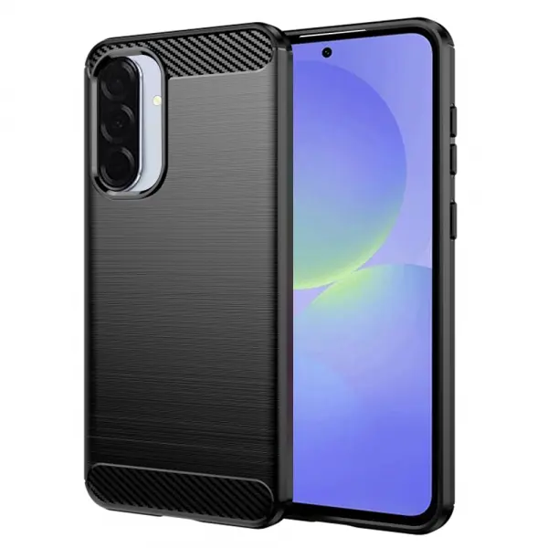 Husa pentru Samsung Galaxy A56 A566 / A36 A366, Techsuit, Carbon, Neagra