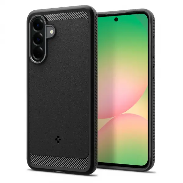 Husa pentru Samsung Galaxy A56 A566, Spigen, Rugged Armor, Neagra ACS09225