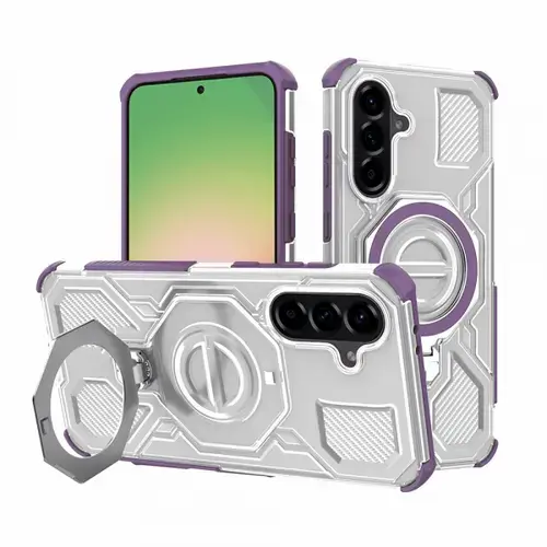 Husa pentru Samsung Galaxy A56 A566, Techsuit, Carbon Shield Pro, Mov
