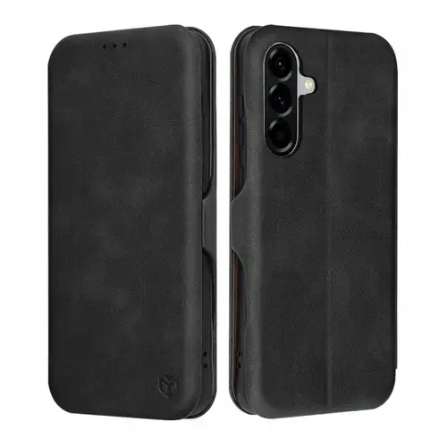 Husa pentru Samsung Galaxy A56 A566, Techsuit, Safe Wallet Plus, Neagra