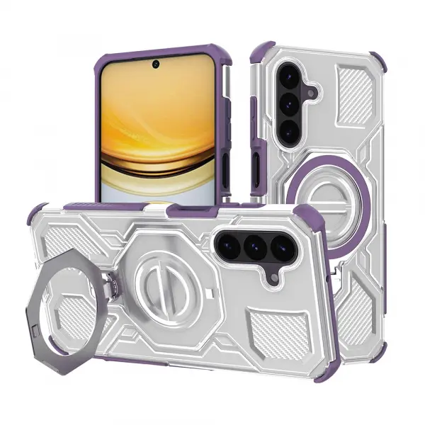 Husa pentru Samsung Galaxy A57 5G, Techsuit, Carbon Shield Pro, Mov