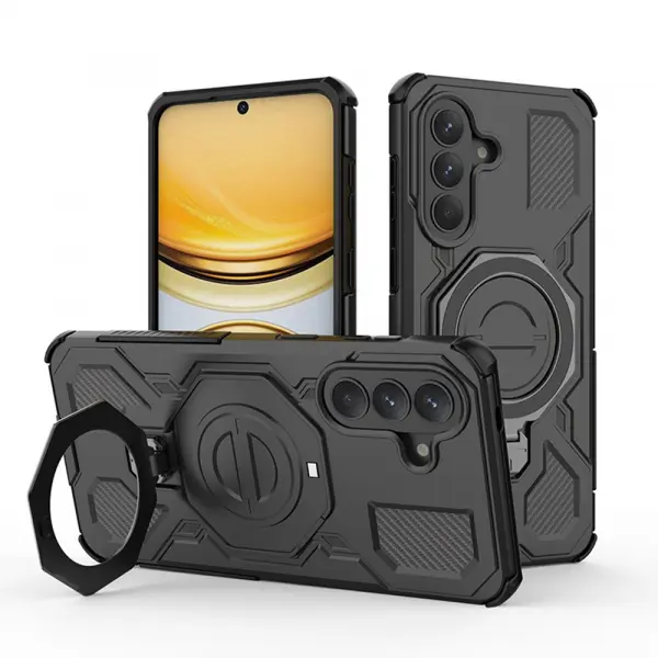 Husa pentru Samsung Galaxy A57 5G, Techsuit, Carbon Shield Pro, Neagra
