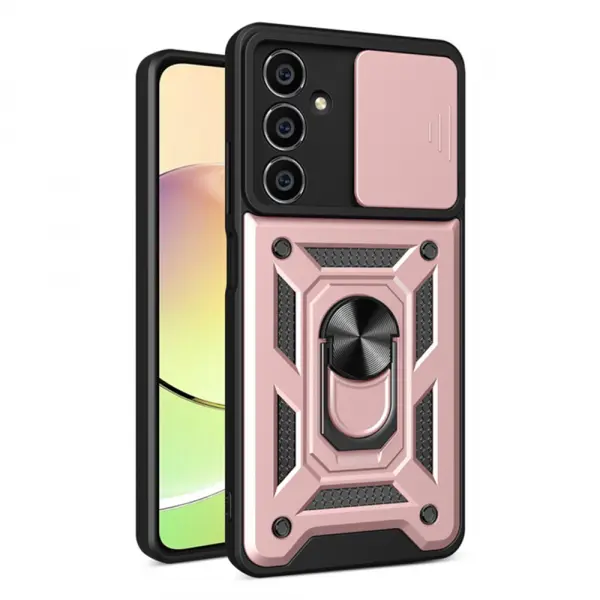 Husa pentru Samsung Galaxy M15, Techsuit, CamShield, Roz