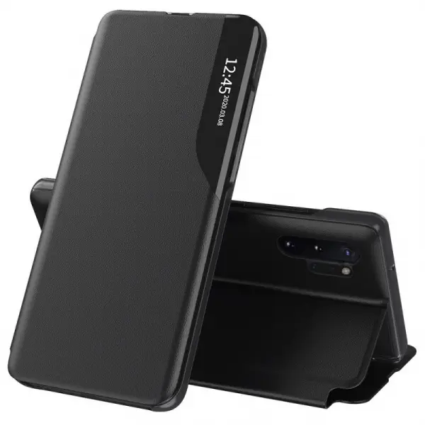 Husa pentru Samsung Galaxy Note 10+ 5G N976 / Note 10+ N975, Techsuit, eFold, Neagra