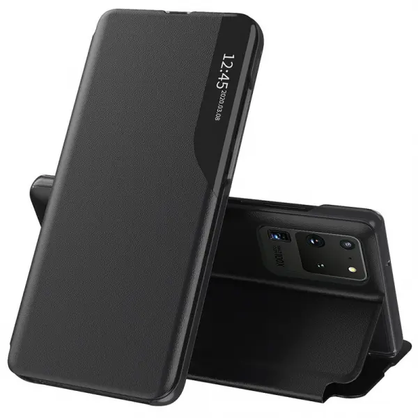 Husa pentru Samsung Galaxy S20 Ultra 5G G988 / S20 Ultra G988, Techsuit, eFold, Neagra