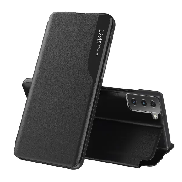 Husa pentru Samsung Galaxy S21 5G G991, Techsuit, eFold, Neagra