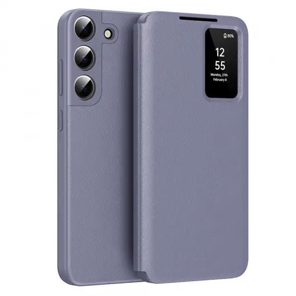Husa pentru Samsung Galaxy S22 5G S901, Techsuit, SmartView, Mov