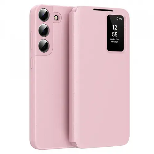 Husa pentru Samsung Galaxy S22 5G S901, Techsuit, SmartView, Roz