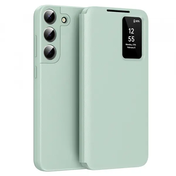 Husa pentru Samsung Galaxy S22+ 5G S906, Techsuit, SmartView, Verde