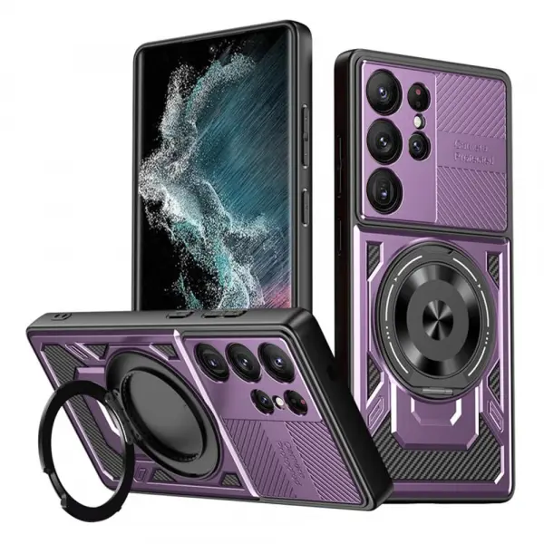 Husa pentru Samsung Galaxy S22 Ultra 5G S908, Techsuit, RuggedCam, Mov