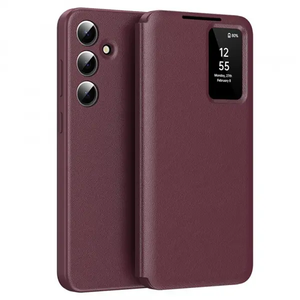 Husa pentru Samsung Galaxy S23 FE S711, Techsuit, SmartView, Rosie