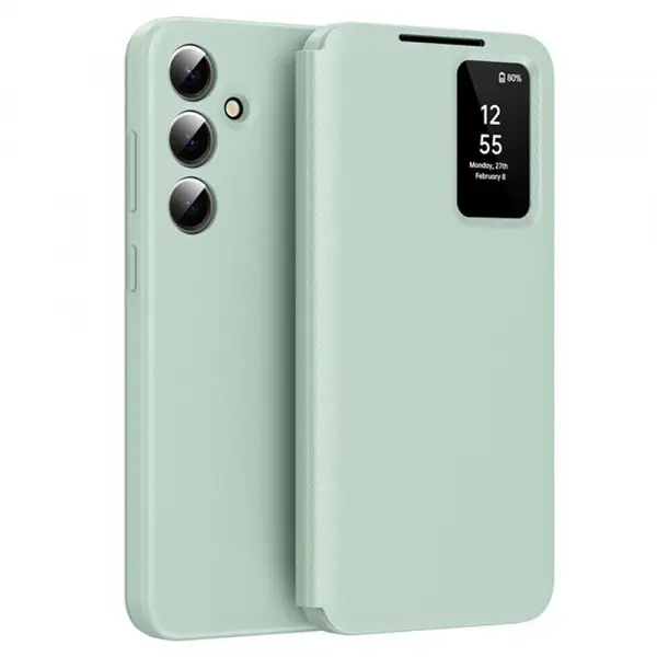 Husa pentru Samsung Galaxy S23 FE S711, Techsuit, SmartView, Verde