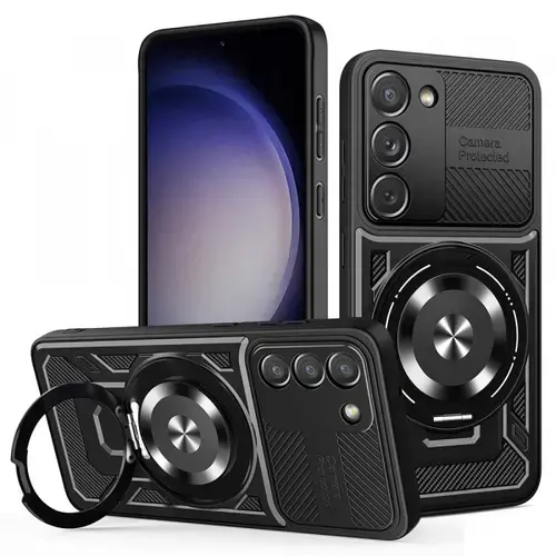 Husa pentru Samsung Galaxy S23 S911, Techsuit, RuggedCam, Neagra