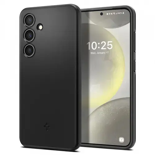 Husa pentru Samsung Galaxy S24 S921, Spigen, Thin Fit, Neagra