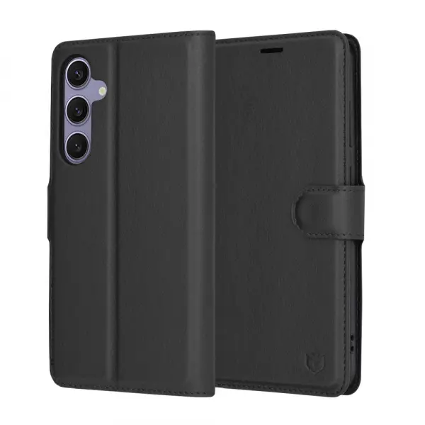 Husa pentru Samsung Galaxy S24+ S926, Techsuit, Leather Folio, Neagra