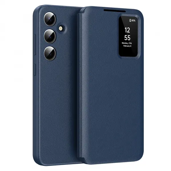 Husa pentru Samsung Galaxy S24+ S926, Techsuit, SmartView, Albastra