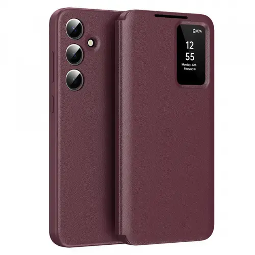 Husa pentru Samsung Galaxy S24+ S926 Techsuit SmartView (Rosu)