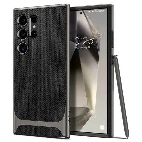 Husa pentru Samsung Galaxy S24 Ultra S928, Spigen, Neo Hybrid, Gri ACS07305