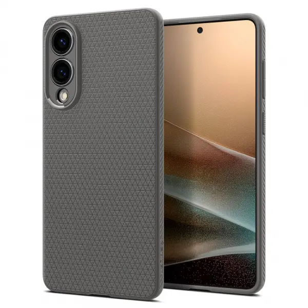 Husa pentru Samsung Galaxy S25 Edge S937, Spigen, Liquid Air, Gri