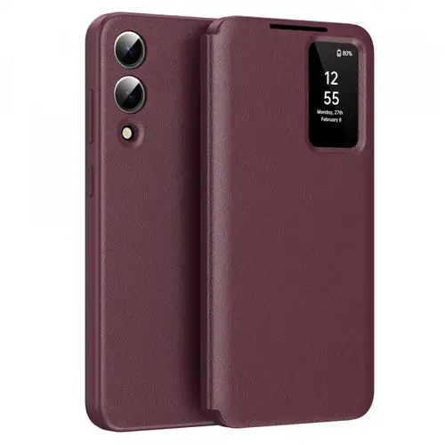 Husa pentru Samsung Galaxy S25 Edge S937 Techsuit SmartView (Rosu)