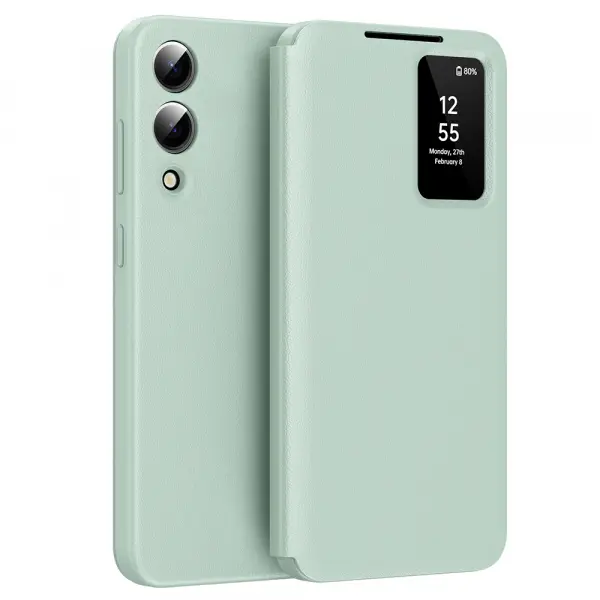 Husa pentru Samsung Galaxy S25 Edge S937, Techsuit, SmartView, Verde