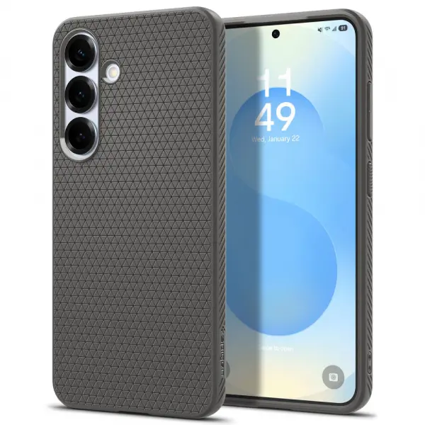 Husa pentru Samsung Galaxy S25 S931, Spigen, Liquid Air, Gri ACS09404