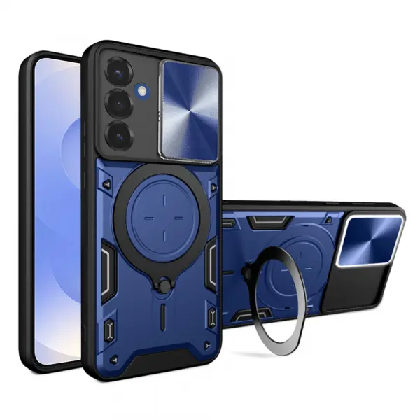 Husa pentru Samsung Galaxy S25 S931, Techsuit, CamGuard Pro, Albastra
