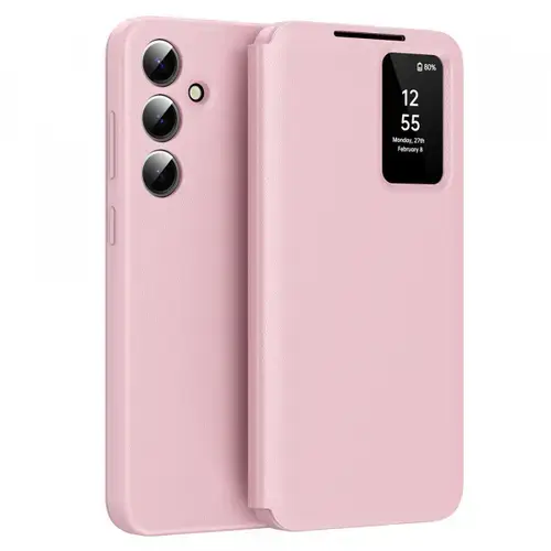 Husa pentru Samsung Galaxy S25 S931 Techsuit SmartView (Roz)