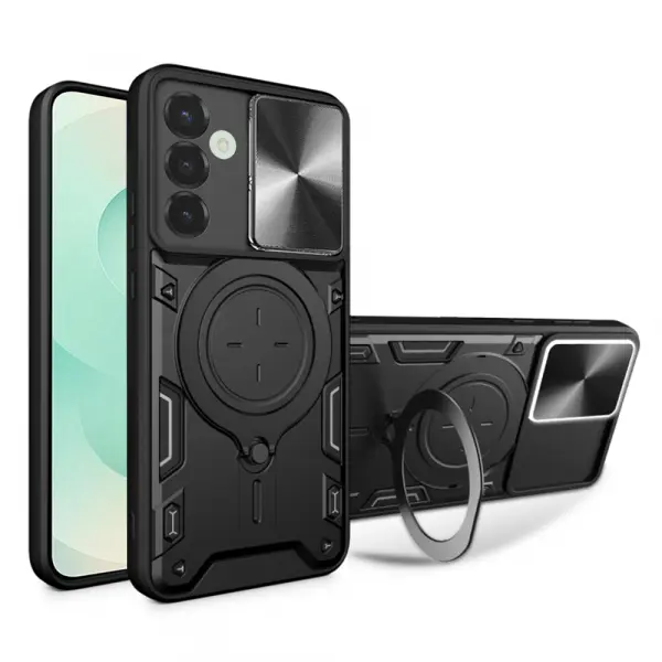 Husa pentru Samsung Galaxy S25+ S936, Techsuit, CamGuard Pro, Neagra