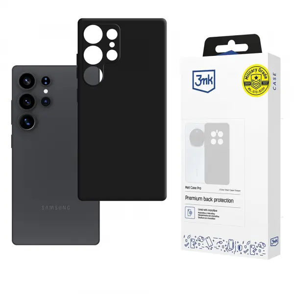 Husa pentru Samsung Galaxy S25 Ultra S938, 3MK, Pro, Neagra Mata