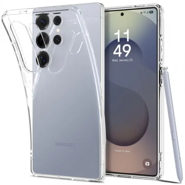 Husa pentru Samsung Galaxy S25 Ultra S938, Spigen, Liquid Crystal, Transparenta ACS08948