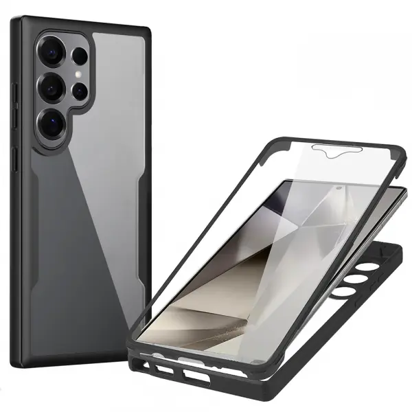 Husa pentru Samsung Galaxy S25 Ultra S938, Techsuit, ColorVerse 360, Neagra