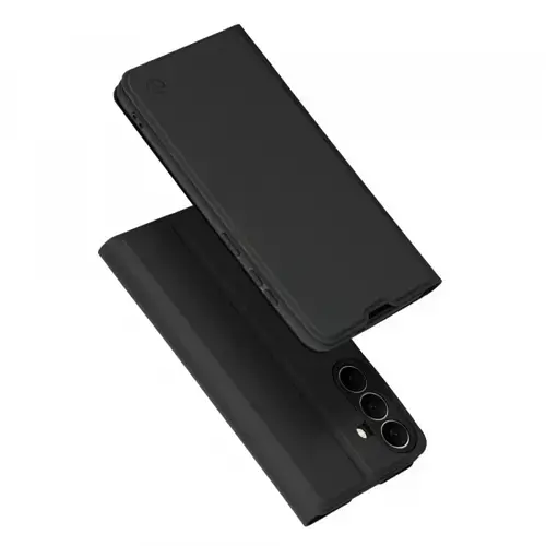 Husa pentru Samsung Galaxy S26 FE / S25 FE, Techsuit, Magskin Book, Neagra