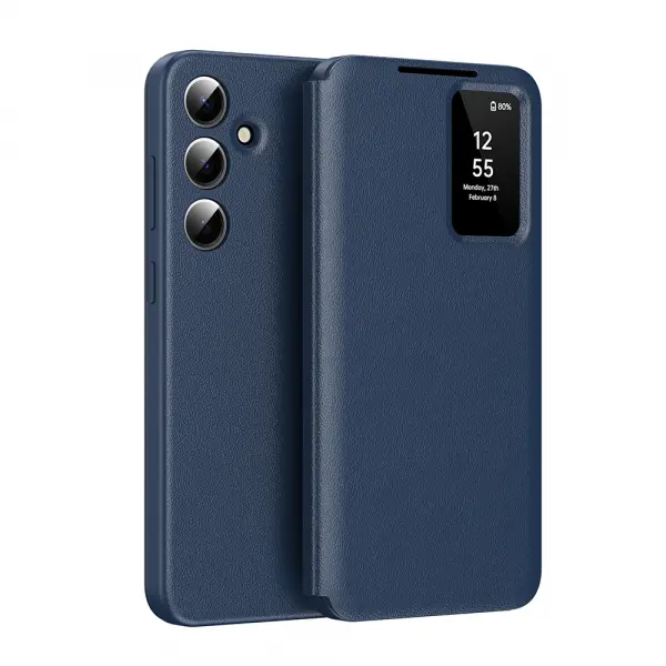 Husa pentru Samsung Galaxy S26 FE, Techsuit, SmartView, Albastra