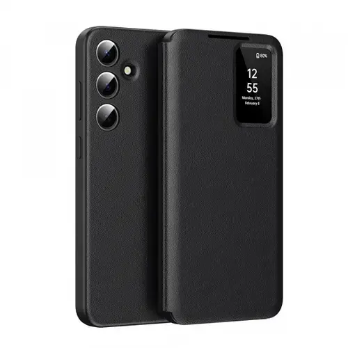 Husa pentru Samsung Galaxy S26 FE, Techsuit, SmartView, Neagra