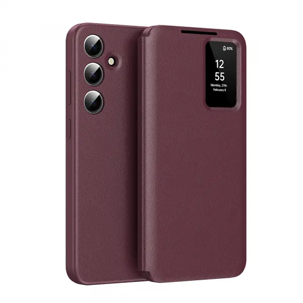 Husa pentru Samsung Galaxy S26 FE, Techsuit, SmartView, Rosie